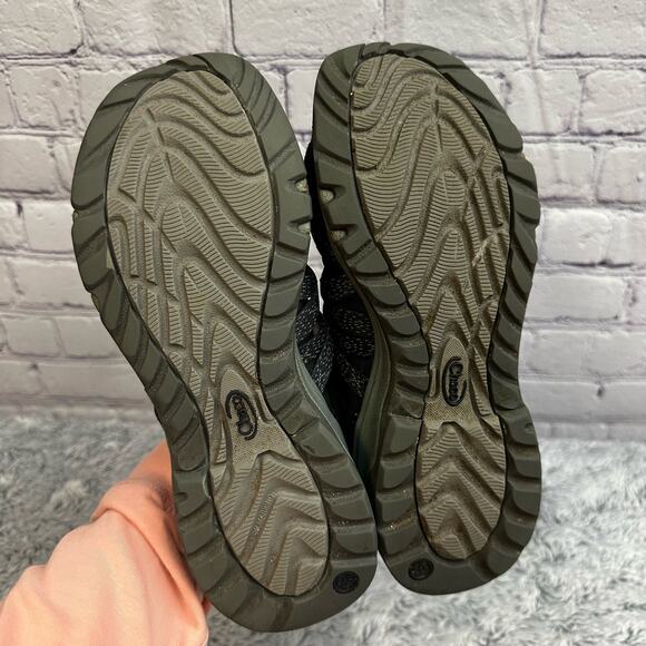 Chaco Outcross Evo Black Gray Water Shoes Size 7 Slip On Hiking Outdoor Athletic - Picture 9 of 10